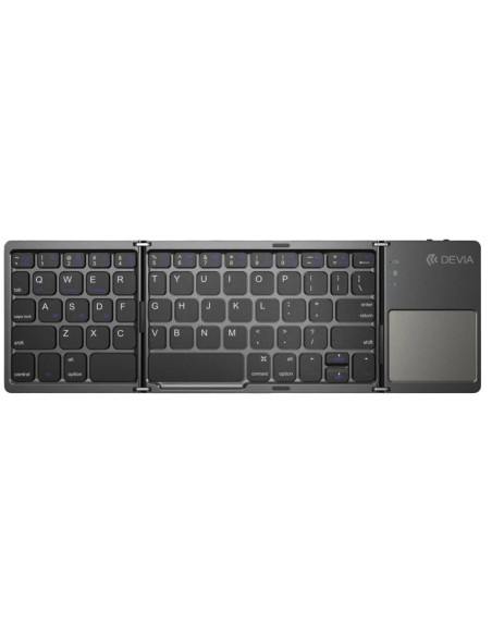DEVIA TECLADO BLUETOOTH PLEGABLE TOUCHPAD GRIS
