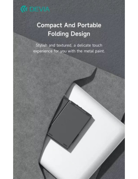 DEVIA TECLADO BLUETOOTH PLEGABLE TOUCHPAD GRIS