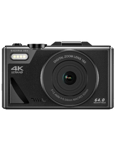 EASYPIX CAMARA V64 FLIP 4K NEGRO