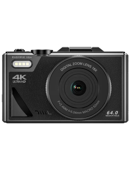 EASYPIX CAMARA V64 FLIP 4K NEGRO