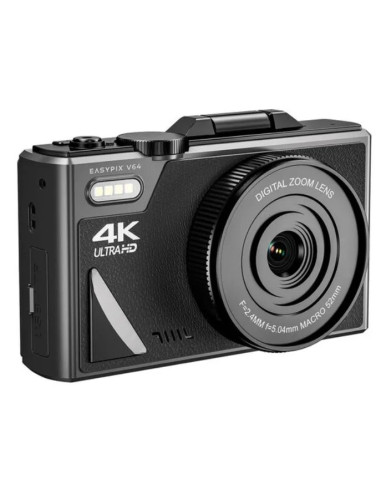 EASYPIX CAMARA V64 FLIP 4K NEGRO