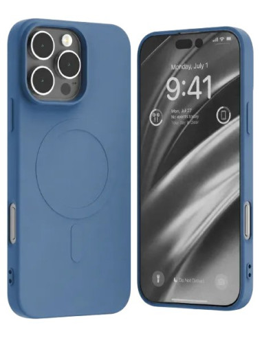 GOOSPERY CARCASA SILICONA MAGSAFE IPHONE 15 PRO MAX AZUL