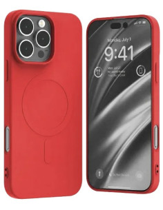 GOOSPERY CARCASA SILICONA MAGSAFE IPHONE 15 PRO MAX ROJO