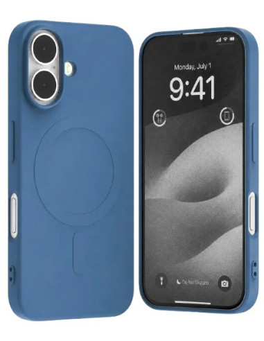 GOOSPERY CARCASA SILICONA MAGSAFE IPHONE 16  AZUL