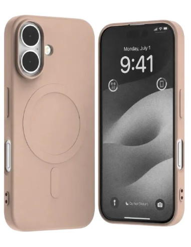 GOOSPERY CARCASA SILICONA MAGSAFE IPHONE 16  ORO ROSA