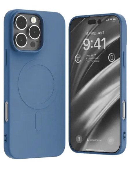 GOOSPERY CARCASA SILICONA MAGSAFE IPHONE 16 PRO MAX AZUL