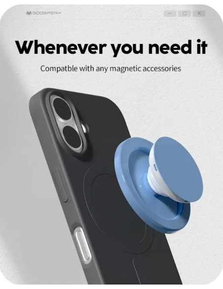 GOOSPERY CARCASA SILICONA MAGSAFE IPHONE 16 PRO MAX AZUL CIELO