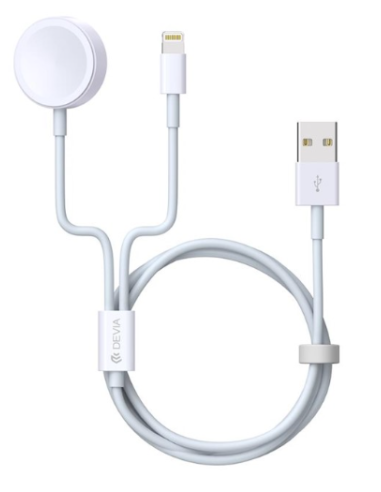 DEVIA CARGADOR 2 en 1 APPLE WATCH