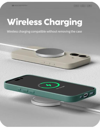 GOOSPERY CARCASA SILICONA MAGSAFE IPHONE 16 PRO MAX LILA