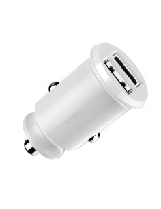 DEVIA CARGADOR COCHE DOBLE USB BLANCO