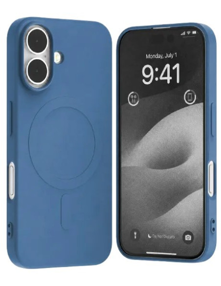 GOOSPERY CARCASA SILICONA MAGSAFE IPHONE 17  AZUL
