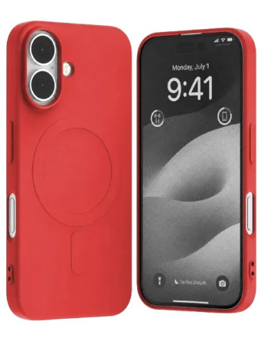 GOOSPERY CARCASA SILICONA MAGSAFE IPHONE 17  ROJO