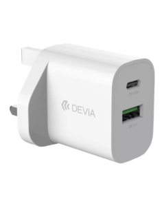 DEVIA CARGADOR DUAL PD 20w + QC 3.0 UK