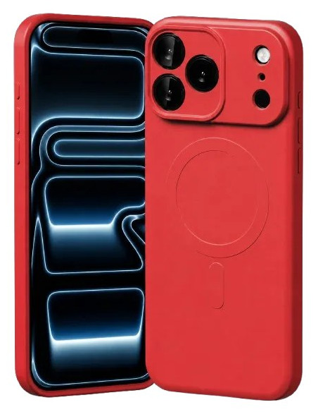 GOOSPERY CARCASA SILICONA MAGSAFE IPHONE 18 PRO / 17 PRO ROJO