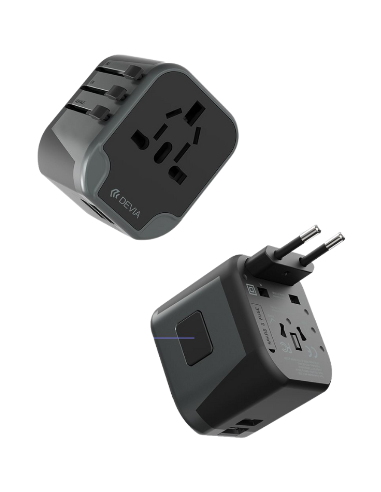 DEVIA CARGADOR GLOBAL 2.4A USA/AU/JP/CN/UK