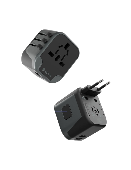 DEVIA CARGADOR GLOBAL 2.4A USA/AU/JP/CN/UK