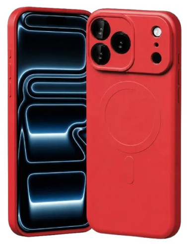 GOOSPERY CARCASA SILICONA MAGSAFE IPHONE 18 PRO MAX / 17 PRO MAX ROJO