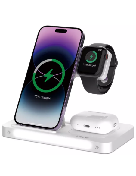 DEVIA CARGADOR INDUCCION APPLE WATCH/MOVIL/AIRPODS 3 EN 1