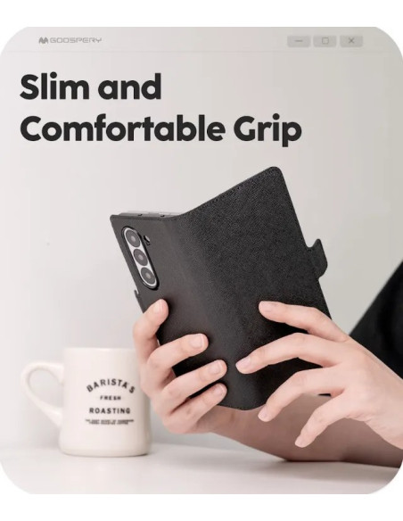GOOSPERY FUNDA PREMIUM DIARY Z FOLD 8 ULTRA NEGRO
