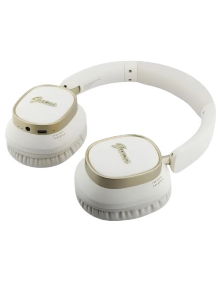GUESS AURICULAR BLUETOOTH ENC RECTANGLE BLANCO/DORADO