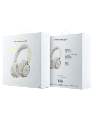 GUESS AURICULAR BLUETOOTH ENC RECTANGLE BLANCO/DORADO