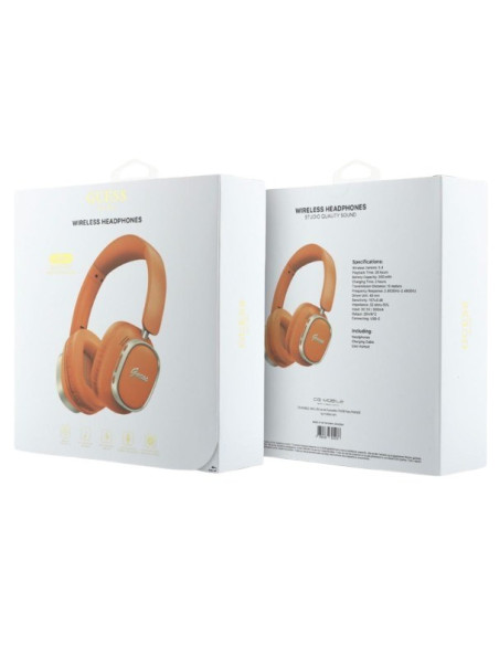 GUESS AURICULAR BLUETOOTH ENC RECTANGLE NARANJA/DORADO