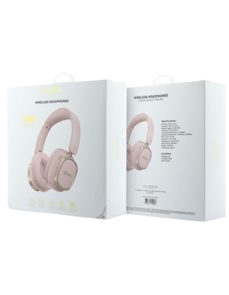 GUESS AURICULAR BLUETOOTH ENC RECTANGLE ROSA/DORADO