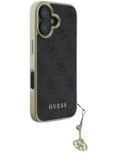 GUESS CARCASA 4G CHARM IPHONE 16 PLUS NEGRO 2