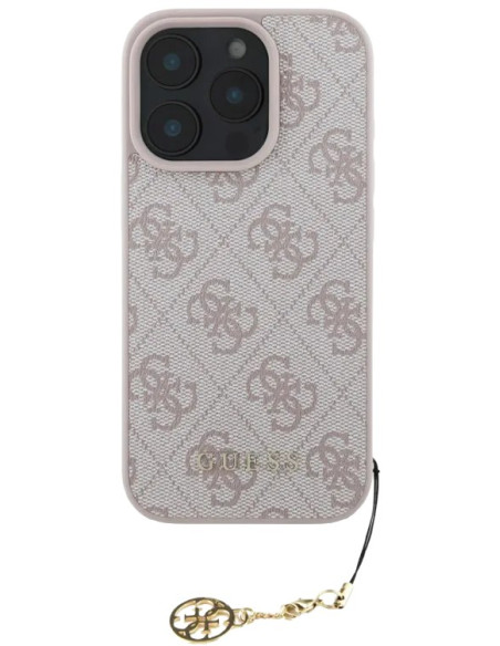 GUESS CARCASA 4G CHARM IPHONE 16 PRO MAX ROSA