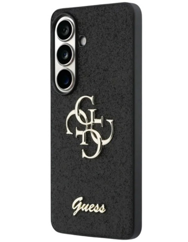 GUESS CARCASA 4G GLITTER SAMSUNG S26 NEGRO