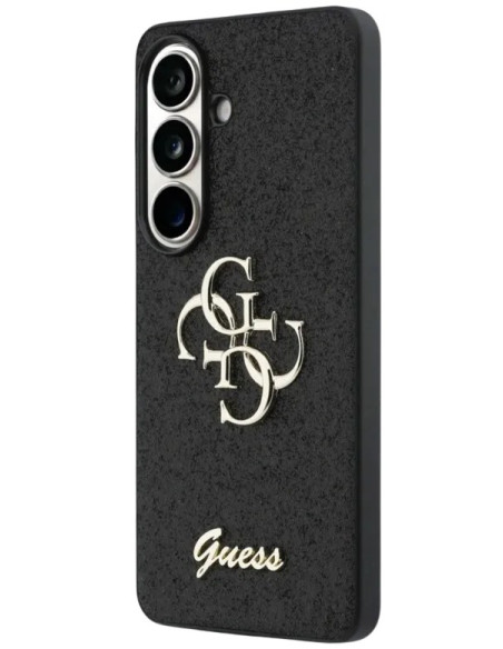 GUESS CARCASA 4G GLITTER SAMSUNG S26 NEGRO