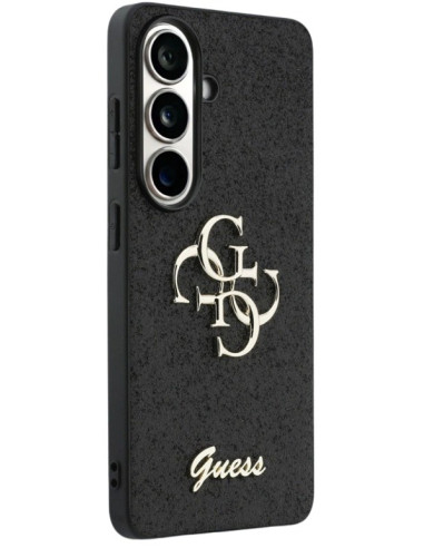 GUESS CARCASA 4G GLITTER SAMSUNG S26 NEGRO