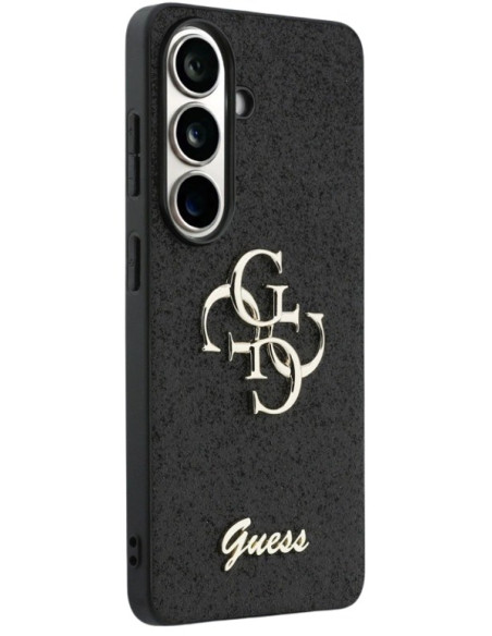 GUESS CARCASA 4G GLITTER SAMSUNG S26 NEGRO