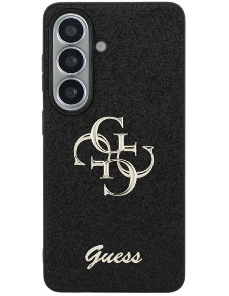 GUESS CARCASA 4G GLITTER SAMSUNG S26 NEGRO