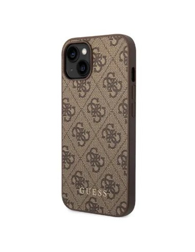 GUESS CARCASA 4G IPHONE 15 PLUS MARRON