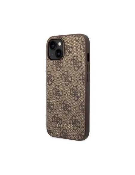 GUESS CARCASA 4G IPHONE 15 PLUS MARRON