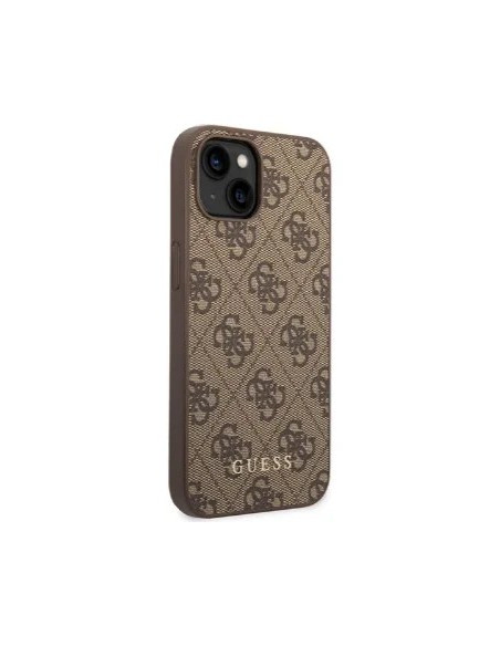 GUESS CARCASA 4G IPHONE 15 PLUS MARRON