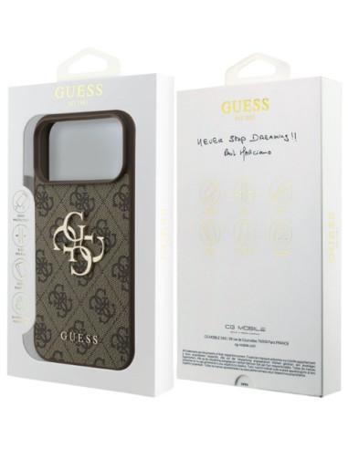 GUESS CARCASA 4G IPHONE 17 PRO MARRON