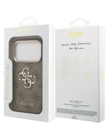 GUESS CARCASA 4G IPHONE 17 PRO MARRON