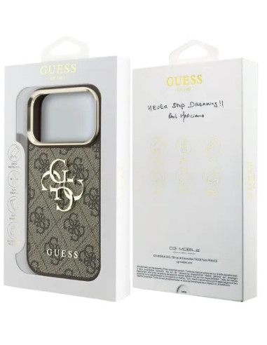 GUESS CARCASA 4G IPHONE 18 PRO MAX/17 PRO MAX MARRON