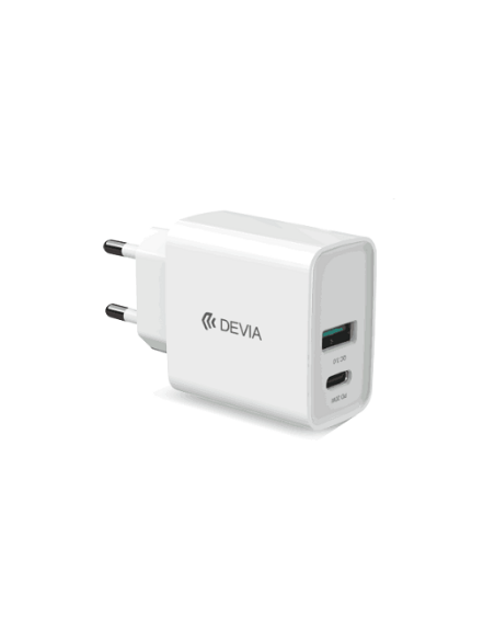 DEVIA CARGADOR SMART DUAL PD 20w + QC 3.0