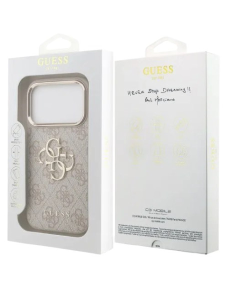 GUESS CARCASA 4G IPHONE 18 PRO/17 PRO ROSA