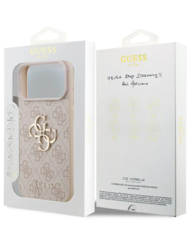GUESS CARCASA 4G LOGO IPHONE 17 PRO ROSA