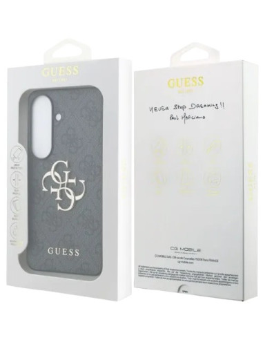 GUESS CARCASA 4G SAMSUNG S26 GRIS