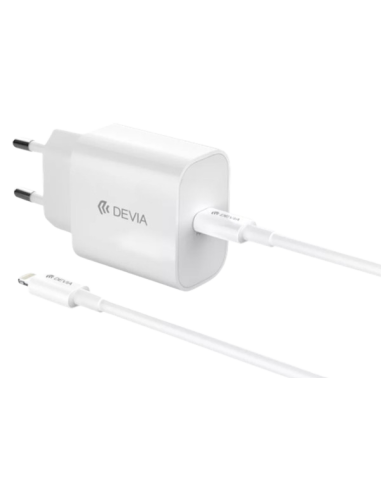 DEVIA CARGADOR SMART PD 30W LIGHTNING - USBc 1M BLANCO