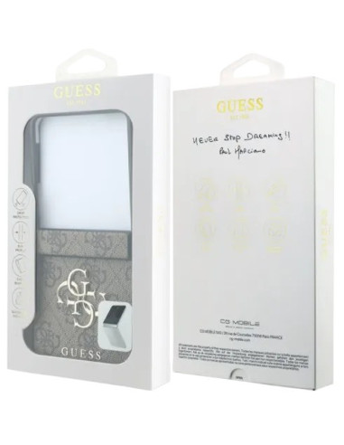 GUESS CARCASA 4G SAMSUNG Z FLIP 8 MARRON