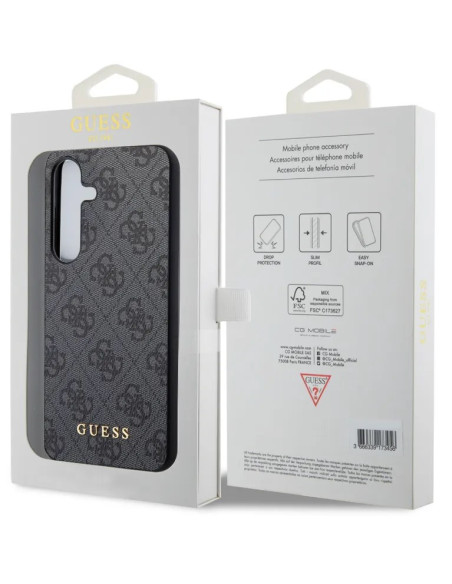 GUESS CARCASA 4G SCRIPT SAMSUNG S24 GRIS