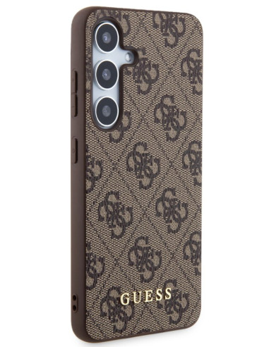 GUESS CARCASA 4G SCRIPT SAMSUNG S24 MARRON