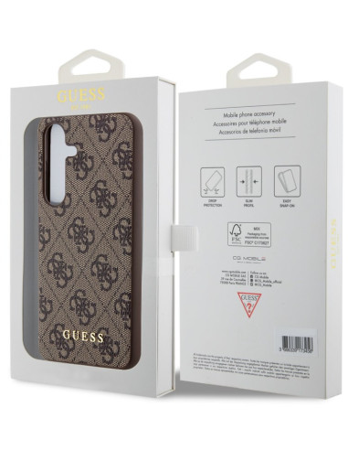 GUESS CARCASA 4G SCRIPT SAMSUNG S24 MARRON
