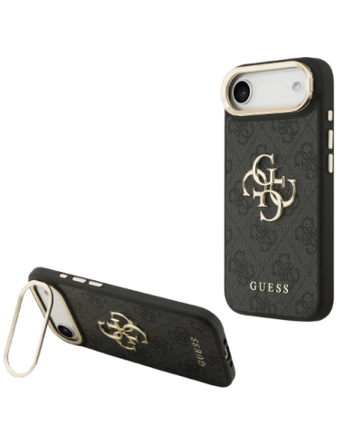 GUESS CARCASA 4G SOPORTE CAMARA IPHONE AIR NEGRO